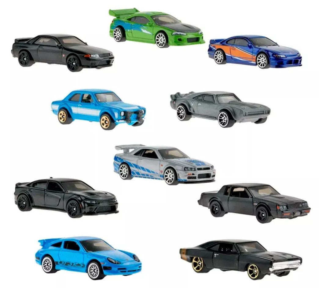 Hot wheels, rapido y furioso coleccion 10 piezas set